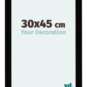 Bilderrahmen 30x45 cm - Schwarz Hochglanz - MDF - Mura