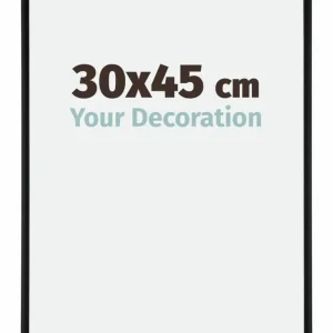 Bilderrahmen 30x45 cm - Schwarz Matt - Aluminium - Kent