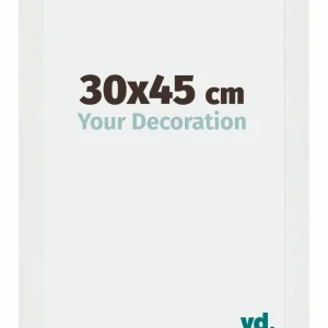 Bilderrahmen 30x45 cm - Weiss Hochglanz - MDF - Mura
