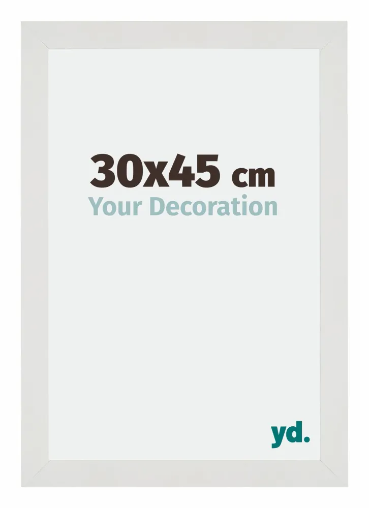 Bilderrahmen 30x45 cm - Weiss Matt - MDF - Mura