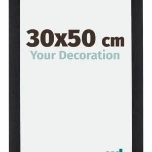 Bilderrahmen 30x50 cm - Schwarz Matt - MDF - Mura