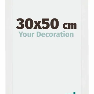 Bilderrahmen 30x50 cm - Weiss Hochglanz - MDF - Mura