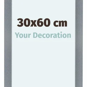 Bilderrahmen 30x60 cm - Aluminium - Gebürstet - MDF - Como
