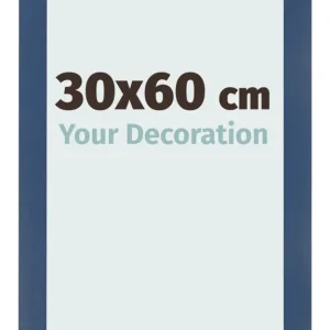 Bilderrahmen 30x60 cm - Dunkelblau Gewischt - MDF - Pisa