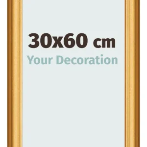 Bilderrahmen 30x60 cm - Gold Matt - MDF - Lazio