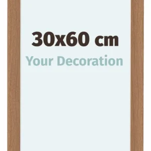 Bilderrahmen 30x60 cm - Nussbaum Hell - MDF - Como