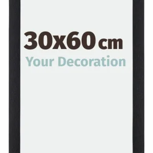 Bilderrahmen 30x60 cm - Schwarz Matt - MDF - Mura