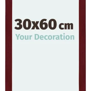 Bilderrahmen 30x60 cm - Weinrot Gewischt - MDF - Mura