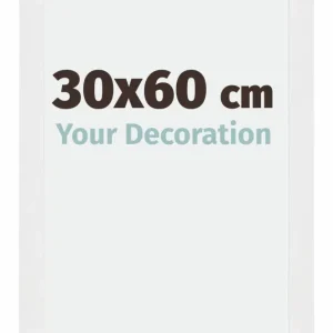 Bilderrahmen 30x60 cm - Weiss Hochglanz - MDF - Mura