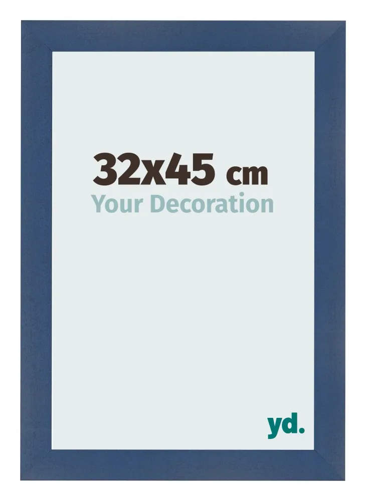 Bilderrahmen 32x45 cm - Dunkelblau Gewischt - MDF - Pisa