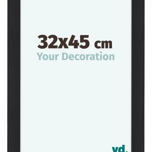 Bilderrahmen 32x45 cm - Schwarz Gemasert - MDF - Como