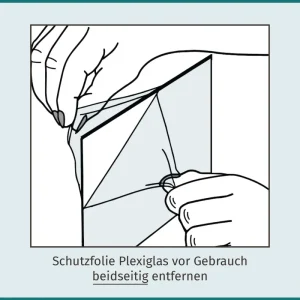 Bilderrahmen 32x45 cm - Schwarz Hochglanz - MDF - Mura