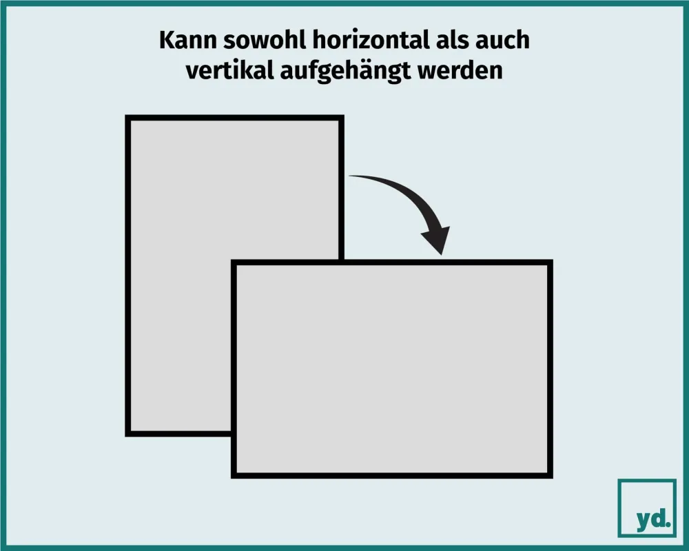 Bilderrahmen 32x45 cm - Schwarz Hochglanz - MDF - Mura