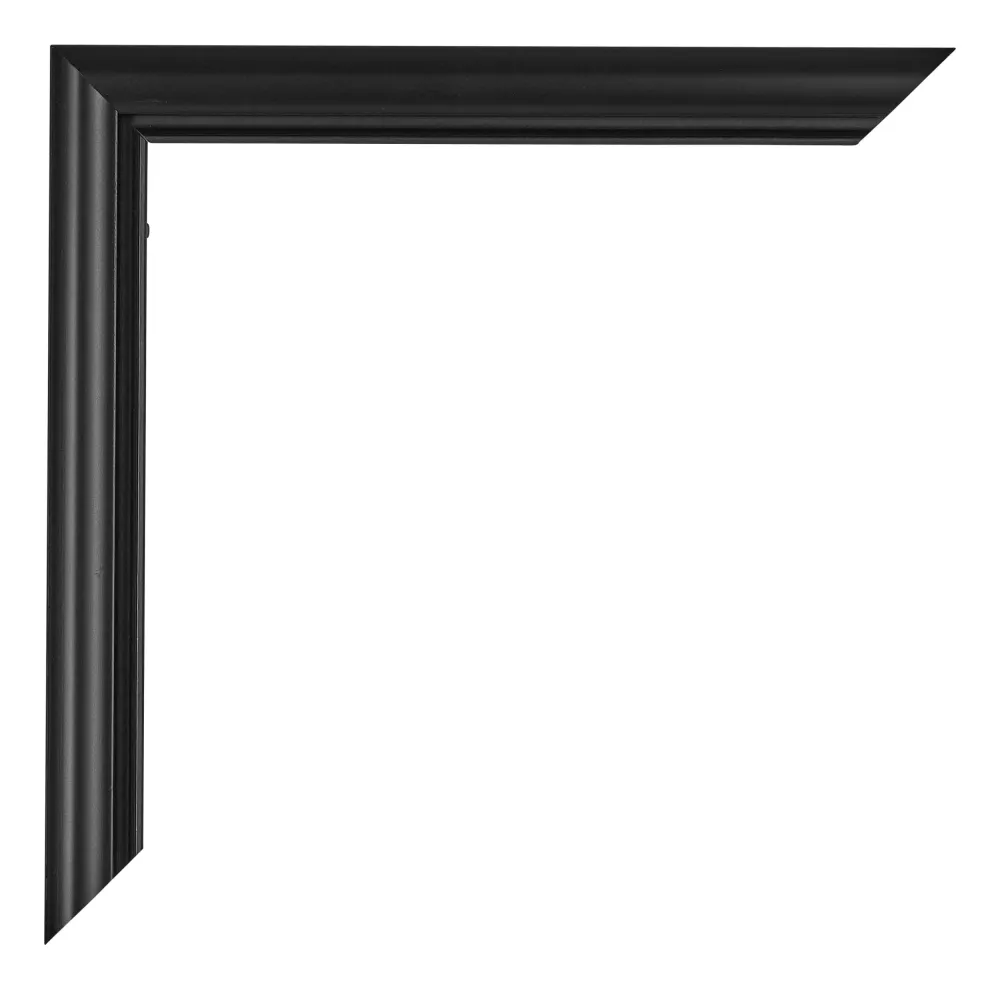 Bilderrahmen 32x45 cm - Schwarz Matt - Kunststoff - Bordeaux