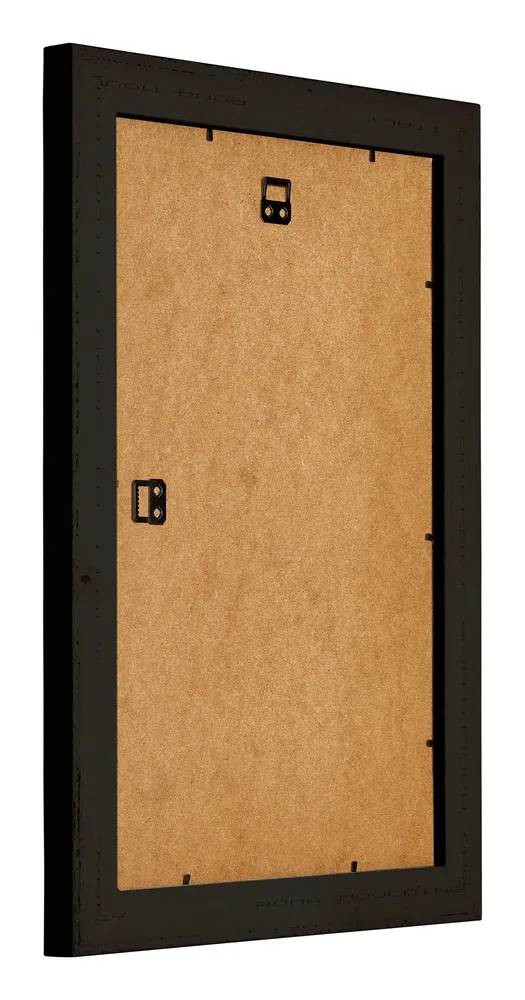 Bilderrahmen 32x45 cm - Schwarz Silber Poliert - Holz - Birmingham
