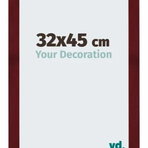 Bilderrahmen 32x45 cm - Weinrot Gewischt - MDF - Mura