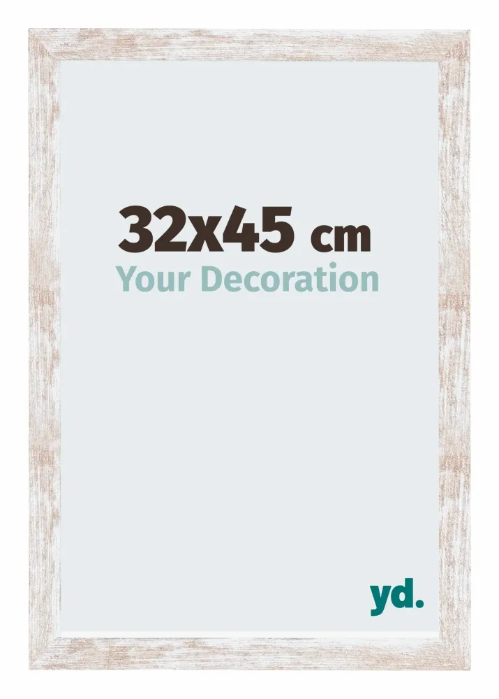 Bilderrahmen 32x45 cm - White Wash - MDF - Catania