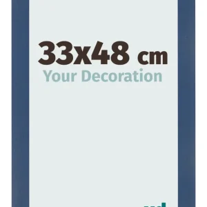 Bilderrahmen 33x48 cm - Dunkelblau Gewischt - MDF - Pisa