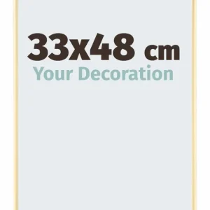 Bilderrahmen 33x48 cm - Gold - Aluminium - Kent