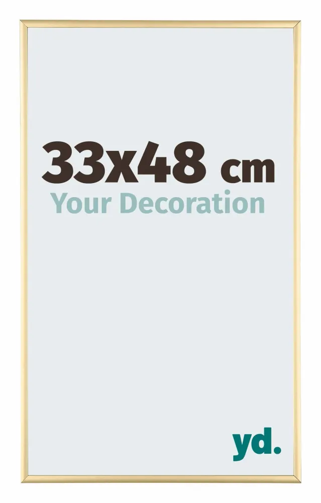 Bilderrahmen 33x48 cm - Gold - Aluminium - Kent