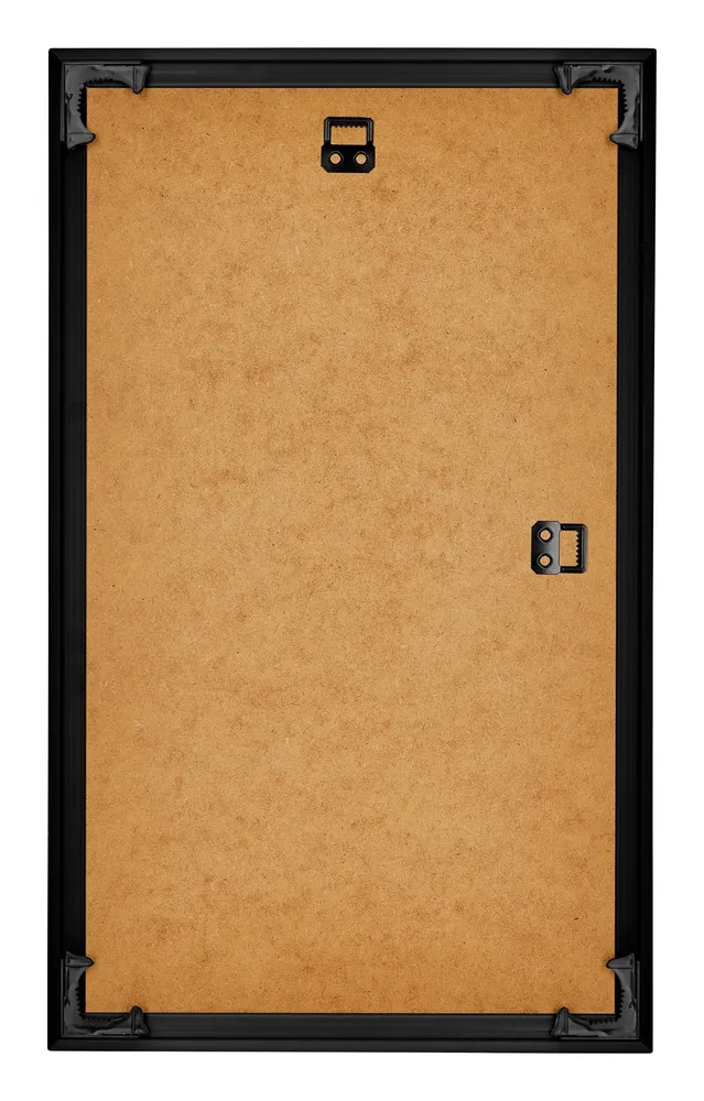 Bilderrahmen 33x48 cm - Schwarz Hochglanz - Kunststoff - Evry