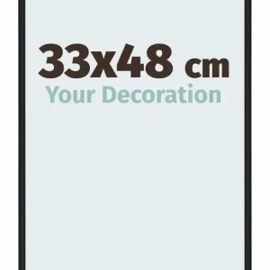 Bilderrahmen 33x48 cm - Schwarz Matt - Aluminium - New York - Aluminium - New York