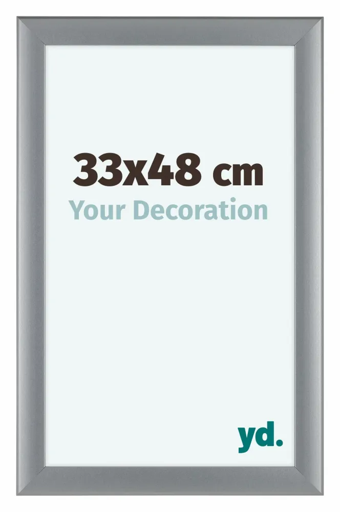 Bilderrahmen 33x48 cm - Silber Matt - MDF - Como