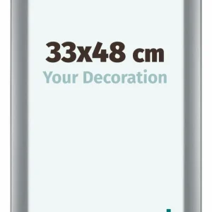 Bilderrahmen 33x48 cm - Silber Matt - MDF - Como