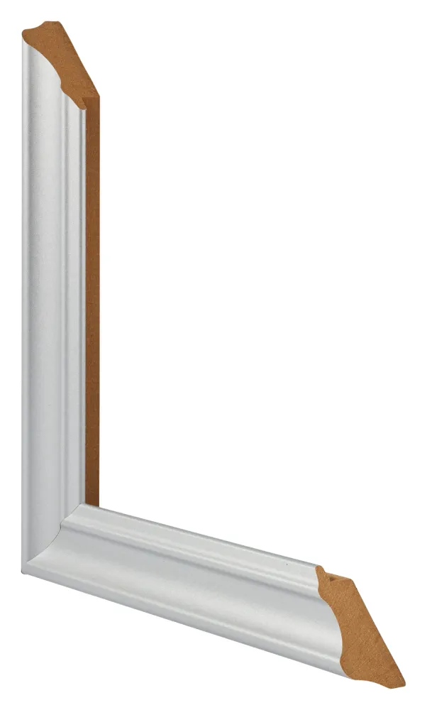 Bilderrahmen 33x48 cm - Silber Matt - MDF - Lazio