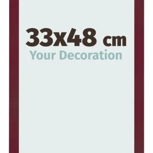 Bilderrahmen 33x48 cm - Weinrot Gewischt - MDF - Bologna