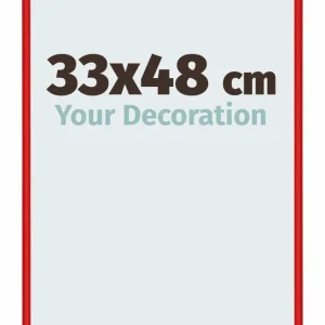 Bilderrahmen 33x48cm Ferrari Rot Aluminium New York