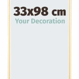 Bilderrahmen 33x98 cm - Gold - Aluminium - Kent