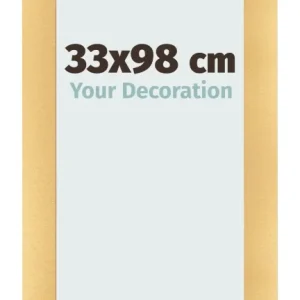 Bilderrahmen 33x98 cm - Gold Matt - MDF - Pisa