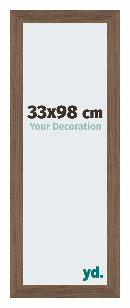 Bilderrahmen 33x98 cm - Nussbaum Dunkel - MDF - Mura