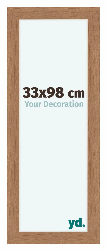 Bilderrahmen 33x98 cm - Nussbaum Hell - MDF - Como