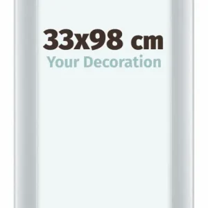 Bilderrahmen 33x98 cm - Silber Matt - MDF - Como