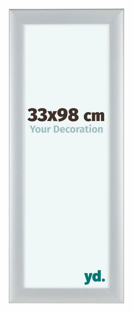 Bilderrahmen 33x98 cm - Silber Matt - MDF - Como