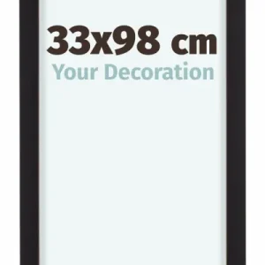 Bilderrahmen 33x98cm Schwarz Aluminium Virginia