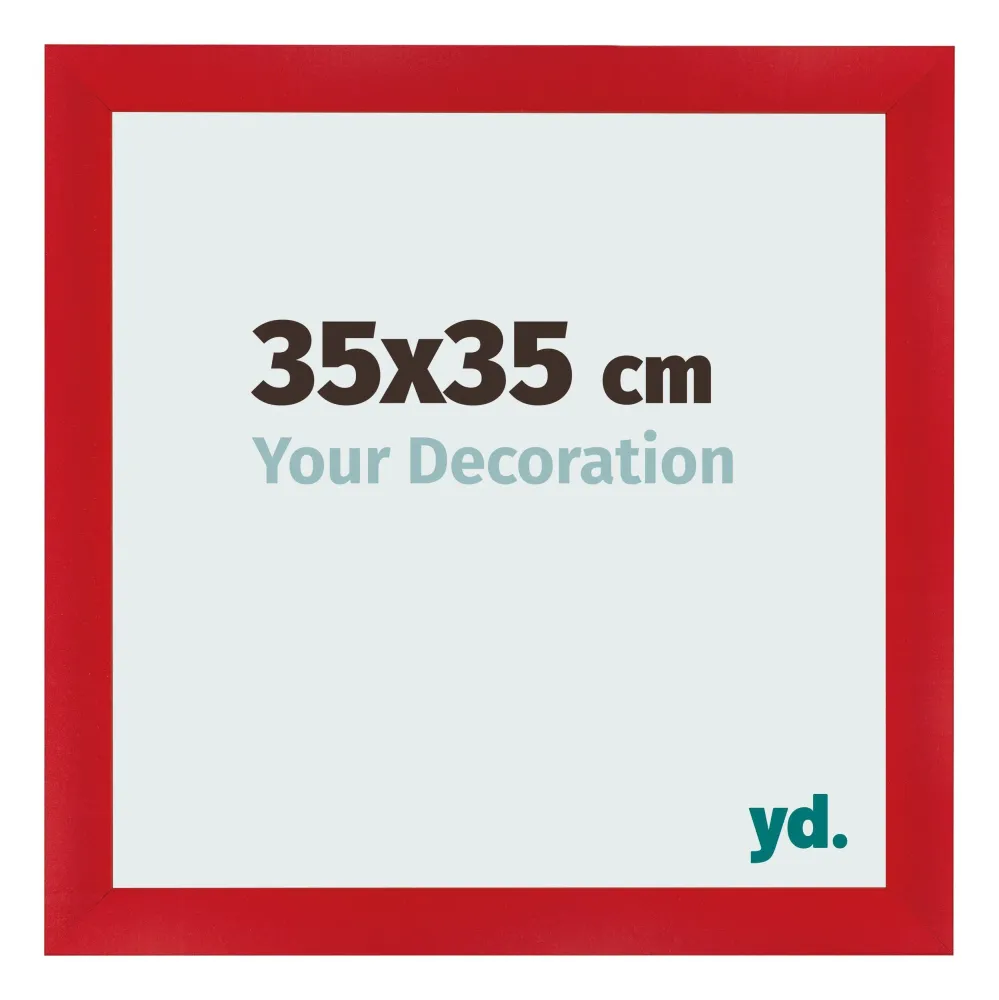 Bilderrahmen 35x35 cm - Rot - MDF - Pisa