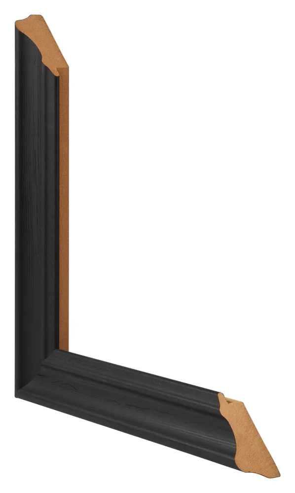 Bilderrahmen 35x35 cm - Schwarz Gemasert - MDF - Lazio