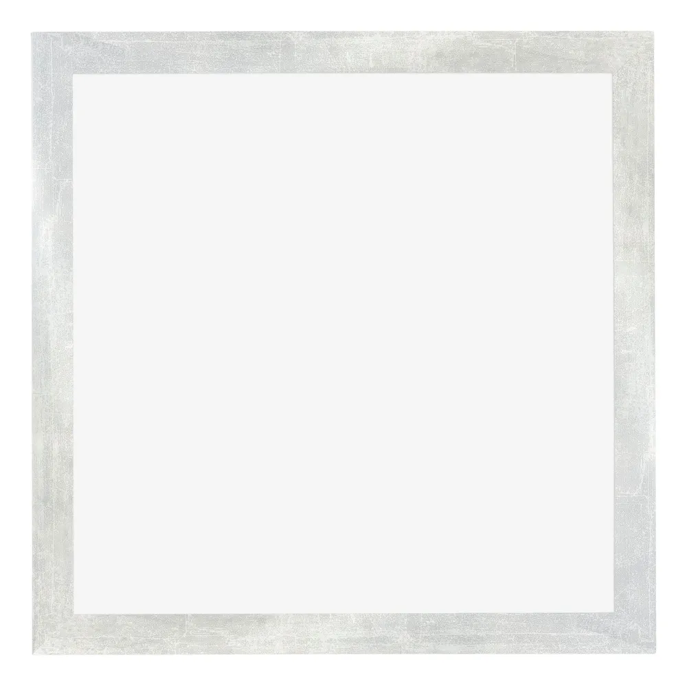 Bilderrahmen 35x35 cm - Silberglanz Vintage - MDF - Mura
