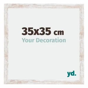 Bilderrahmen 35x35 cm - White Wash - MDF - Catania