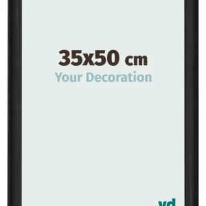 Bilderrahmen 35x50 cm - Schwarz Gemasert - MDF - Lazio