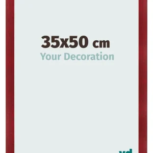 Bilderrahmen 35x50 cm - Weinrot Gewischt - MDF - Pisa