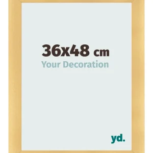 Bilderrahmen 36x48 cm - Gold Matt - MDF - Pisa