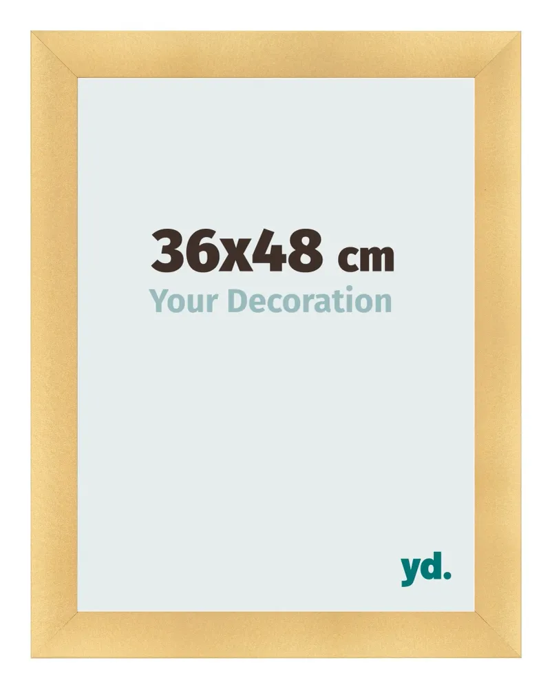 Bilderrahmen 36x48 cm - Gold Matt - MDF - Pisa