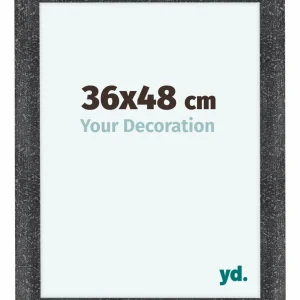Bilderrahmen 36x48 cm - Grau Gewischt - MDF - Como