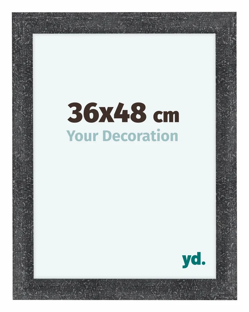 Bilderrahmen 36x48 cm - Grau Gewischt - MDF - Como