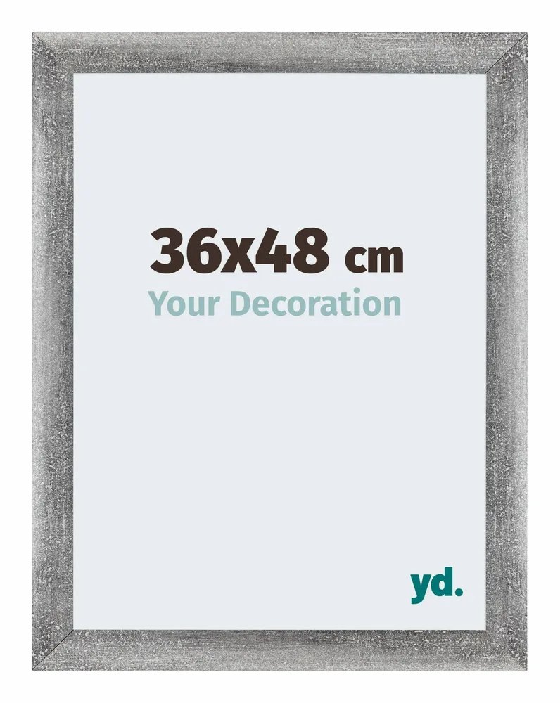 Bilderrahmen 36x48 cm - Grau Gewischt - MDF - Mura