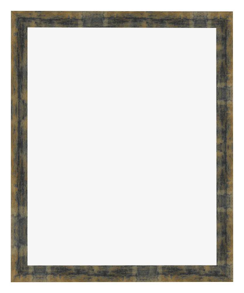 Bilderrahmen 36x49 cm - Blau Gold Meliert - MDF - Pisa